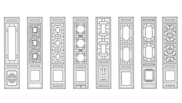 铜陵喜迎门中式花格CAD设计图样式大全